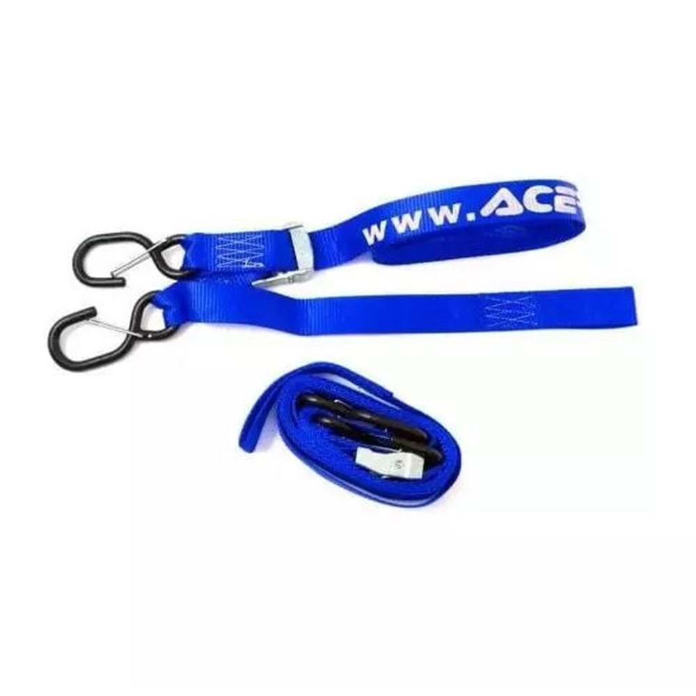 ACERBİS STRAP MAVİ MOTOR BAĞLAMA GERGİSİ 2 ADET 0009266.040