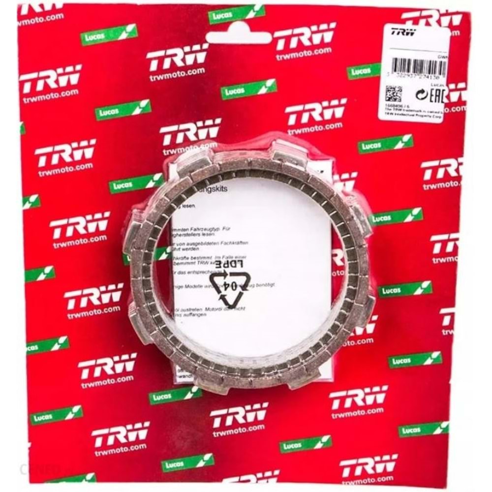 YAMAHA MT 125 R125 HONDA CBR 125 TRW DEBRİYAJ BALATASI MCC1035