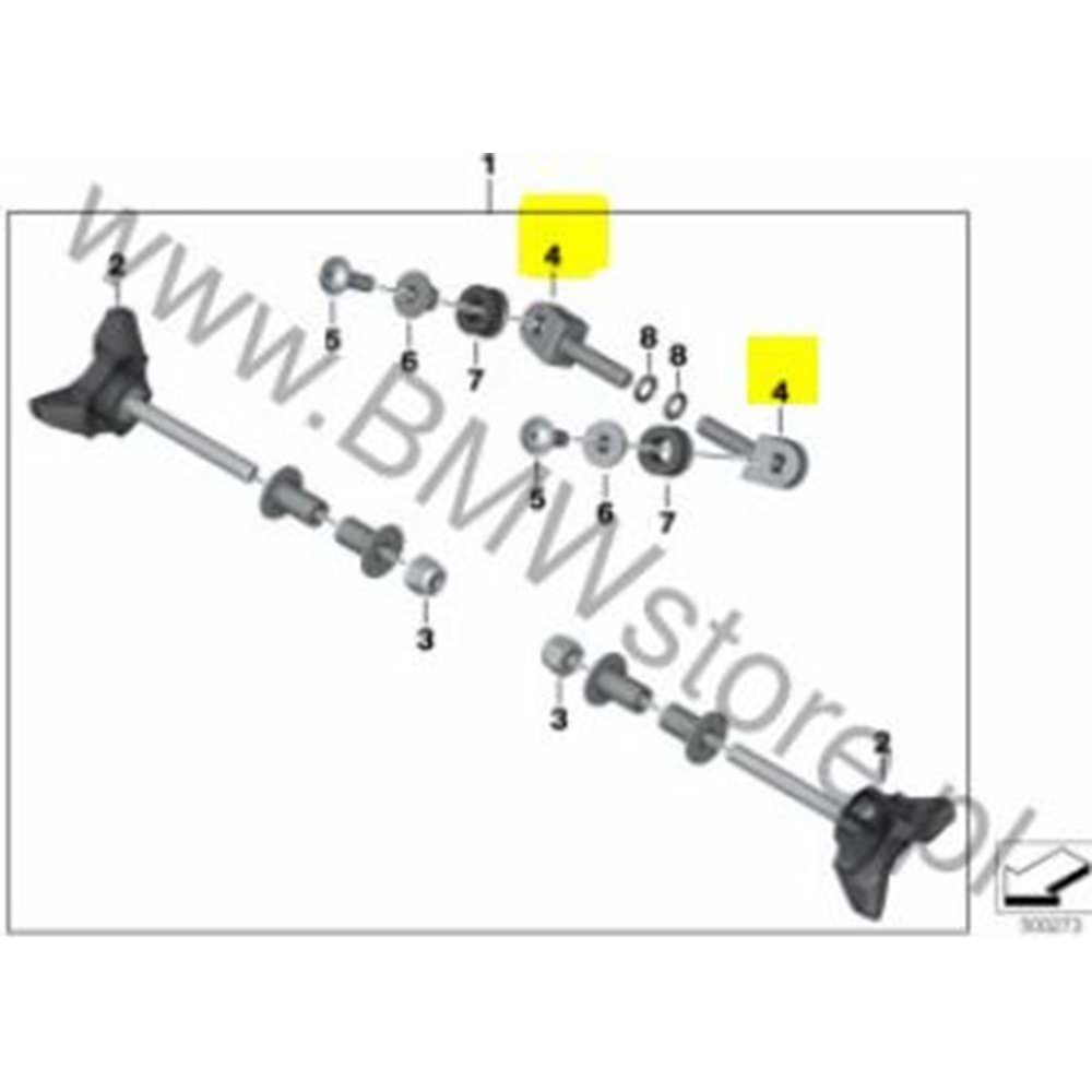 BMW MODELLER ORJİNAL ÖN CAM VİDA TUTUCU 46 63 7 694 709