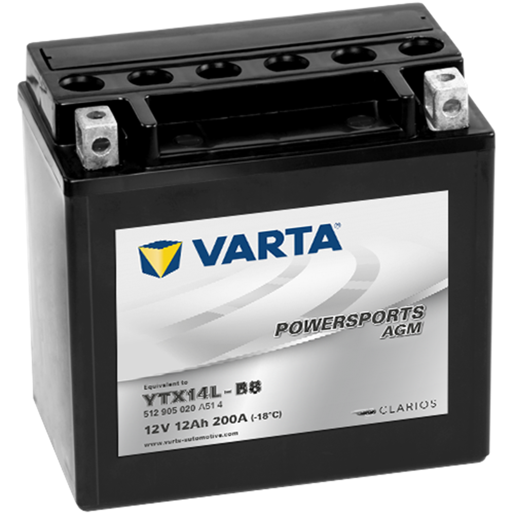 VARTA POWERSPORTS AGM HIGH PERFORMANCE YTX14L-BS 12V12Ah 200A AKÜ