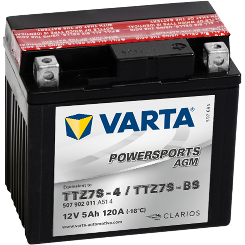 VARTA POWERSPORTS AGM TTZ7S-BS 12V5Ah 120A AKÜ