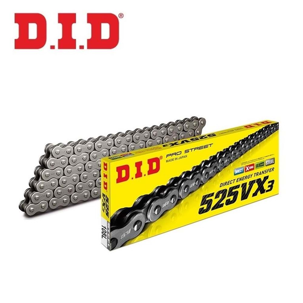 DID-525VX3(Çelik)-116 Bakla – X-Ring Performansı