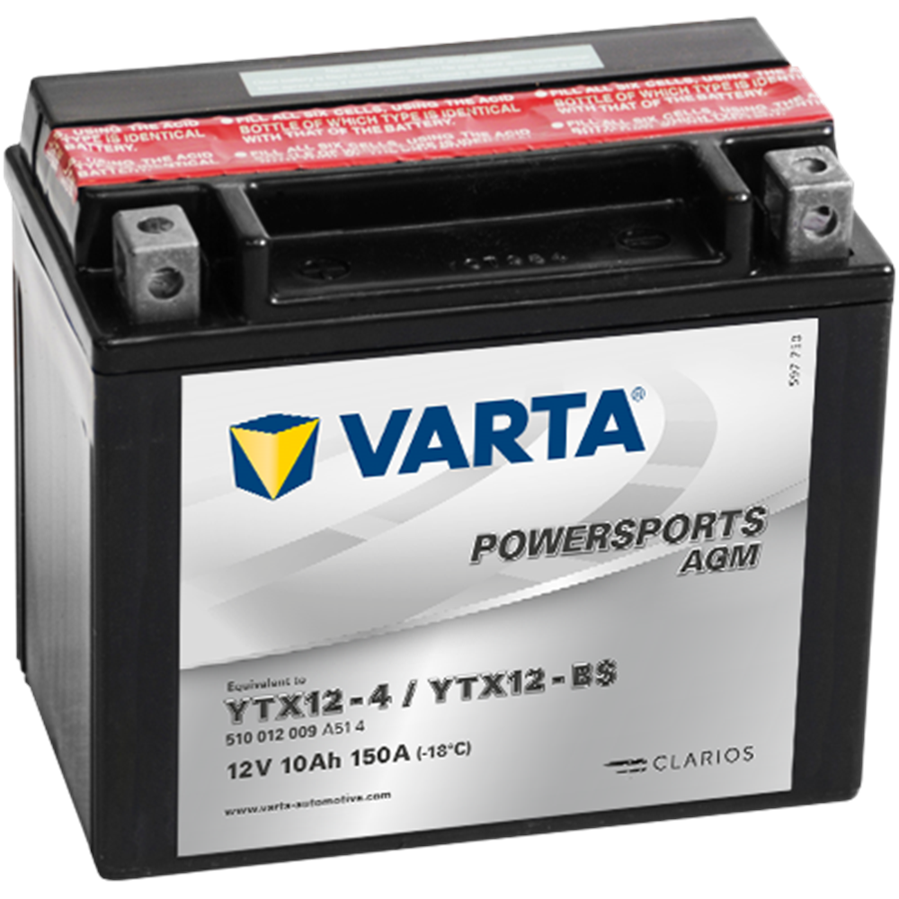 VARTA POWERSPORTS AGM YTX12-BS 12V10Ah 150A AKÜ