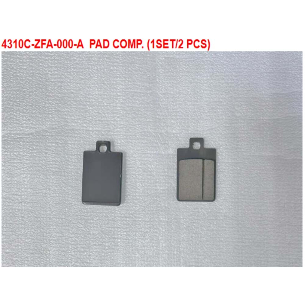 SYM JET X 125 - JET 14 EVO 200 ARKA FREN BALATASI 4310C-ZFA-000-A