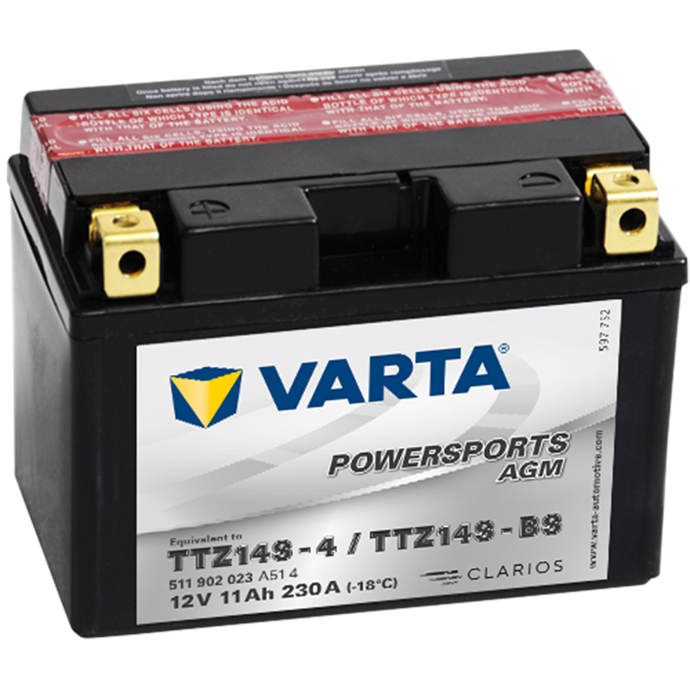 VARTA POWERSPORTS AGM TZ14S-BS 12V11Ah 230A AKÜ