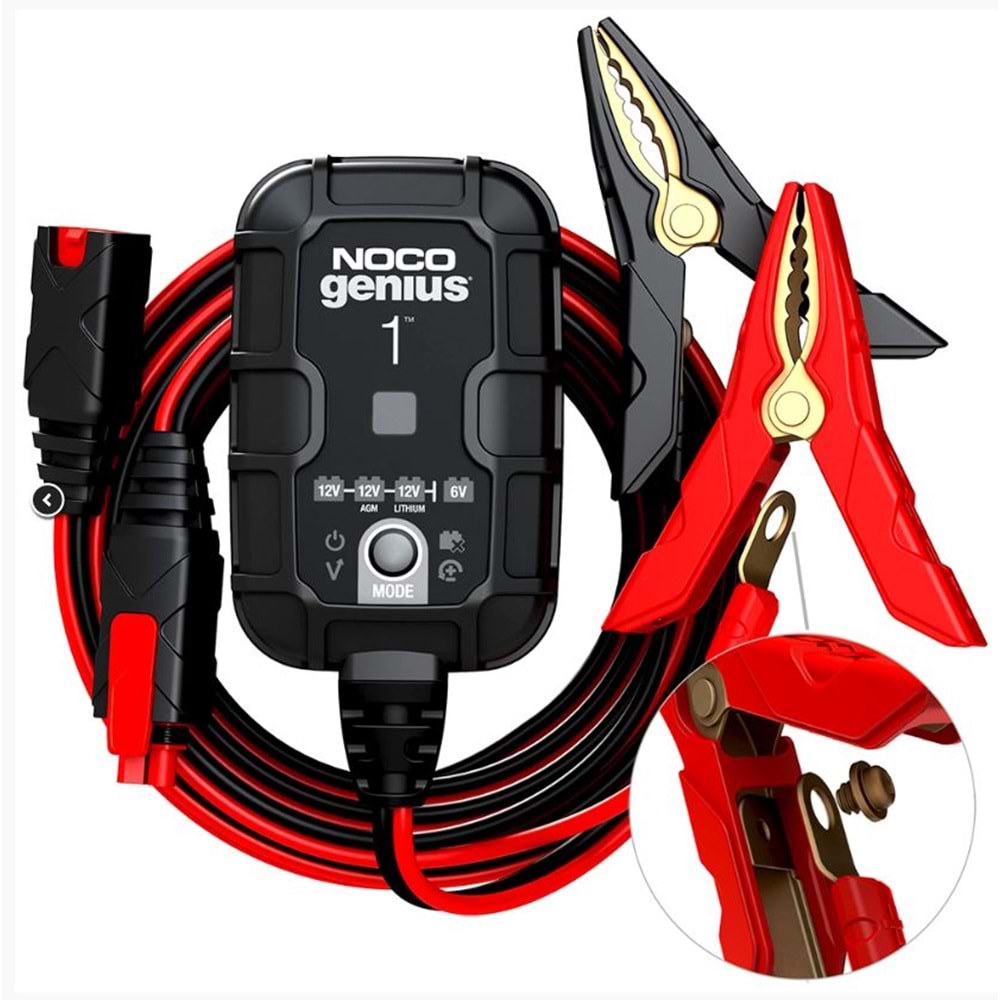NOCO GENIUS1 6V/12V TEKLİ 1 AMPER AKÜ ŞARJ CİHAZI
