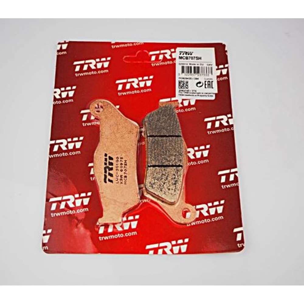 TRW MCB707SH BMW R 1150 GS R1200 GS S1000 XR SİNTERLİ ARKA FREN BALATASI