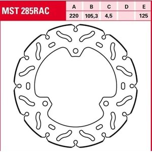 TRW MST285RAC ARKA FREN DİSKİ YAMAHA YZF R25 R3 MT 25