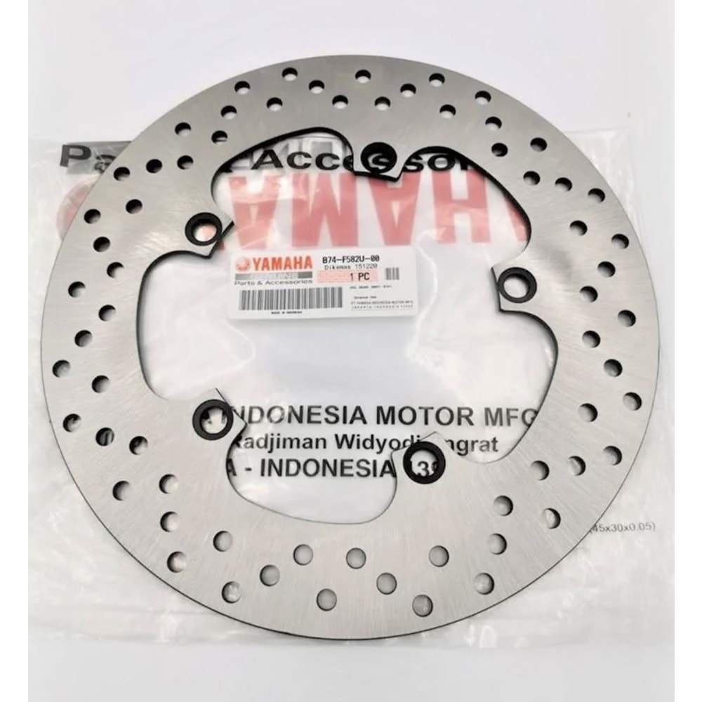 Yamaha Xmax 250/300 2018-2024 Orijinal Ön Fren Diski B74-F582U-00