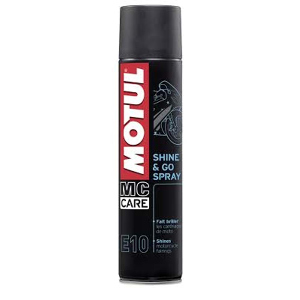 MOTUL MC CARE E10 SHINE & GO SPRAY GRENAJ PARLATICI 400 ML