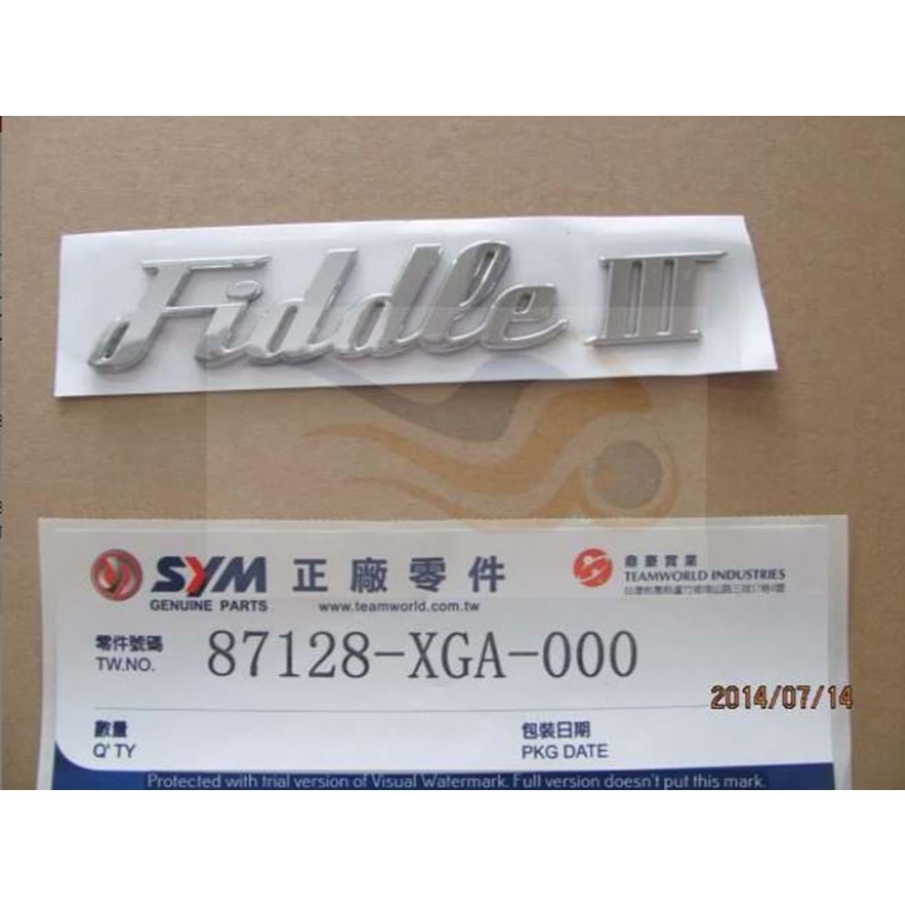 SYM FİDDLE 4 125 STİCKER 87128-XGA-000