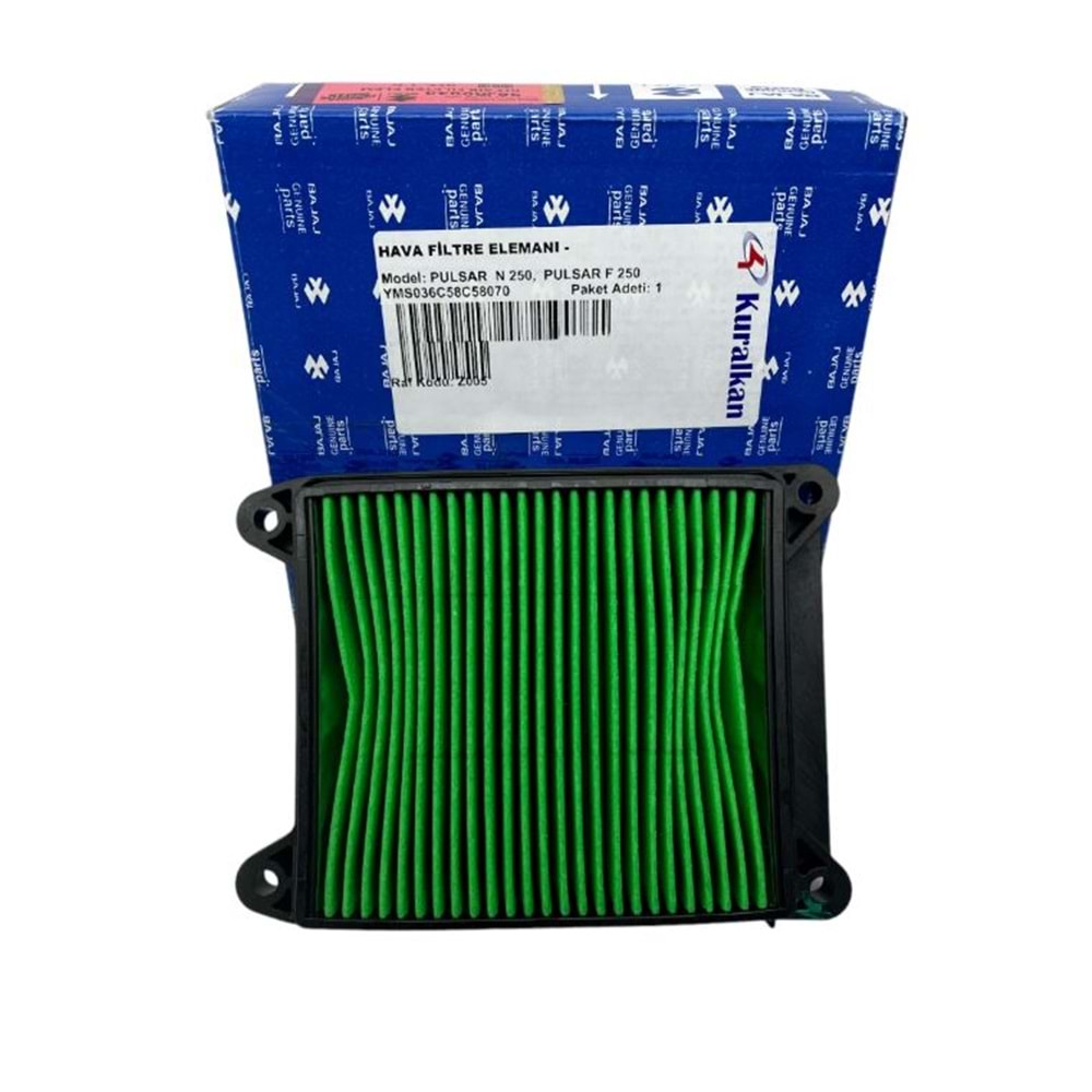 BAJAJ PULSAR N 250 PULSAR F 250 N160 HAVA FİLTRESİ ORJ. YMS036C58C58070