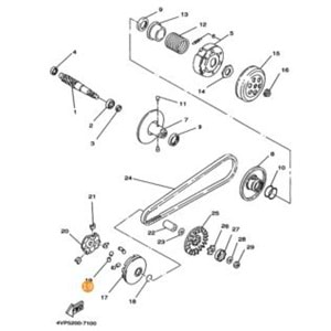 YAMAHA BWS 100 BAGA 4KX-17632-00