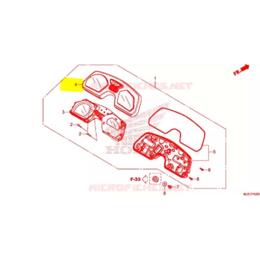 HONDA CB 650F CBR 650 F 14-18 KM SAAT CAMI 37610-MJE-D02